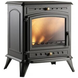 Poêle à bois “Altea” – 74.4 x 64.4 x 54.7 cm – 5 à 12 KW – Anthracite