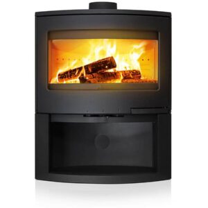 Poêle à bois en acier et fonte ” Calcias ” – étanche – 9kW