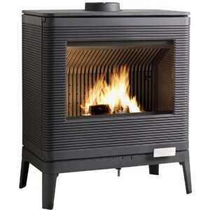 Poêle à bois en fonte “Kazan” 9 kW – Anthracite