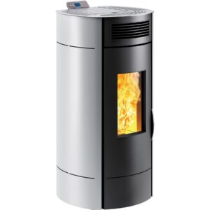 Poêle à granulés “Lodi 8 ” étanche – 3,1 à 8 kW – Wifi – Blanc