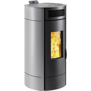 Poêle à Granulés “Lodi 8 ” étanche – 3,1 à 8 kW – Wifi – Gris