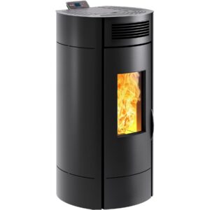 Poêle à Granulés “Lodi 8” étanche – 3,1 à 8 kW – Wifi – Noir